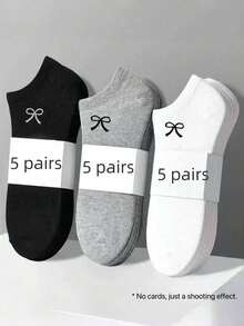 12 双男女通用黑色、白色、灰色百搭踝袜，纯色简约，适合日常穿着 - 彩色 - 查看 9