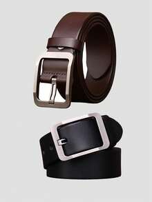 Men's Belt Thickened Full Grain Leather Men's Belt Heavy Duty Men's Work Belt Men's Belt High Hardness Needle Buckle Suitable For Teen Summer Casual Outdoor Athletic Or Vacation Travel Or Graduation Gifts Or Birthday Dress Accessories Or Daily Wear
