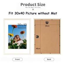3Pcs Wooden Photo Frame Set | Sizes: 12x16in, | Black, White & Wood Tones Included | Comes With White Mat Boards | Versatile For Portrait/Landscape Display & Wall Mounting | Ideal For Home Decor, Family Photo Collages & Gallery Wall Styling
