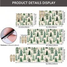 1pc Christmas Doormat, Drainage Mat For Kitchen, Living Room, Entryway, Balcony, Home Decor, Anti-Slip, Suitable For Cafe, Bar, Holiday, Party, Bedroom, Bathroom