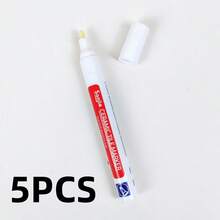10pcs White/Gold, Tile Seam Repair Pen, White Tile Filling Pen, Bathroom Tile Floor Repair Kit, Mildew Proof And Waterproof Tile Marker, Home Improvement Wall Seam Marker