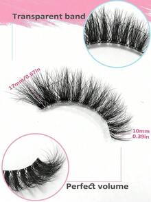 7 Pairs Natural Messy Cat Eye False Eyelashes, Transparent Band, Cat Eye Makeup Effect, Thin & Long, Extended Outer Corner, Soft & Natural Looking False Lashes - Lông mi mềm mại 2 - Xem 7