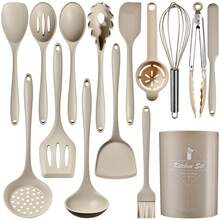 15/32pcs Silicone Cooking Utensil Set - Heat Resistant Up To 446°F, Kitchen Tools Include Tongs, Spatula, Spoon, Brush, Whisk, Small Gadgets, Suitable For Non-Stick Pans, Dishwasher - Multicolor - View 8