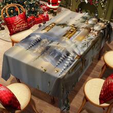 1/20 buc. Față de masă de Crăciun, lumânări aurii clasice de lux, față de masă cu model de globuri de Crăciun albe, decor de atmosferă de Crăciun, potrivit pentru stilul de Crăciun, potrivit pentru utilizare în interior și exterior, bucătărie de acasă, decorare masă și decorare cină, cadouri pentru familie și prieteni