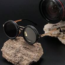 9-Level Adjustable Brightness Handmade Sunglasses, Suitable For Daily Commute, Fishing, Lightweight & Breathable, Unisex, Vintage Solid Color