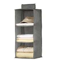 1pc Black Storage Hanging Bag, Clothes & Underwear Organizer Bag, Vertical Wardrobe Storage Bag, Durable & Washable, Dust & Moisture Proof 138 Garment Bag Storage Bags Storage For Clothes Clothes Organizer Clothes Storage Clothes Bag Packing Cubes Travel Essentials Travel Organizer - Grey - View 7