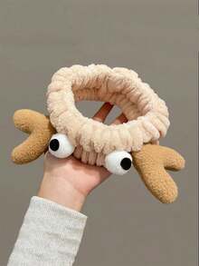 1pc Cute Plush Crab Wash Headband, Elastic Hair Band For Makeup, Washing Face, Facial Mask, Sweet Hairband Hair Accessories,Skincare Headband,Beauty,Skin Care Products,Spa,Self Care,Skin Care Tools,Face Care,Esthetician Supplies,Skin,Face Wash,Facial - Multicolor - View 6