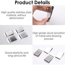 4 Pack Clip de para Tarjetas de Crédito Portatarjetas de Titanio Sólido con Clip para Dinero Billetera Minimalista Delgada y Funcional Regalo de Graduación para Hombres - 1 - Ver 3