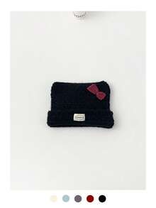 Cute Cat Ear Plush Hat, Thick Warm Ear Protection, Korean Sweet Makeup, Versatile Knit Cap, Autumn/Winter; Sweet Cute Cat Ear Plush Knit Hat, Warm, Versatile, Small Logo Knit Hat; Sweet Cute Cat Ear Plush Knit Hat, Warm, Versatile, Small Logo Knit Cap, Autumn/Winter