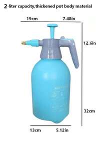 1pc 2L/3L, 67.64oz/101.45oz Watering Can, Adjustable Nozzle Garden Sprayer Bottle, Heavy Duty Anti-Drop Pressure Spray Bottle With Graduated Scale For Outdoor Gardening, Car Wash, Surface Disinfection