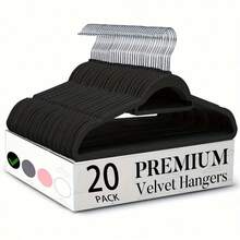 20pcs/10pcs Multi Colored Flocking Clothes Hanger Coating Anti Slip Clothes Hanger Velvet Clothes Hanger Cute Clothes Hanger Wardrobe Space Saving Clothes Hanger Essential Clothes Hanger For Home Storage Clothes Clip