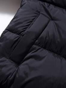 Nueva chaqueta acolchada para niños, cálida y a prueba de viento, serie negro y dorado, abrigo parka de otoño/invierno para niños y niñas
