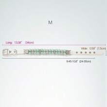 綠色人造珍珠寵物項圈合適適用於貓和小狗 - 綠色 - 查看 12