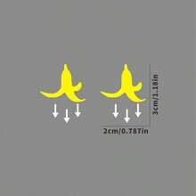 2pcs Car Stickers - Banana Peel Button Decals, Waterproof PVC Funny Motorcycle & Car Accessories, Yellow, Ideal For All Vehicles, Vehicle Decoration | Playful Design | Waterproof PVC - one-size - View 7
