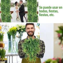 Plantas Artificiales Decorativas Hogar Mini, Planta Artificial en Maceta Interior, Flores Falsas en Macetas, Fake Plants para Decoración Baño, Oficina y Escritorio, accesorio decorativo para todo el año, combinable con adornos navideños y luces Christmas - verde - Ver 8