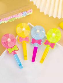 20个彩色风车哨子派对小礼物，长12厘米/4.72英寸，宽6.5厘米/2.56英寸。趣味游戏道具，增添派对气氛。派对用品小玩具，加油助威小玩意，糖果哨子，风车，彩色风车裁判哨，响亮运动哨，适合户外活动。 - 彩色 - 查看 4