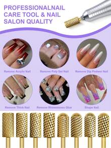 1pc/3pcs/5pcs High Quality Tungsten Steel Nail Drill Bits Electric Machine Accessory Polishing Cutter Manicure Tool Supplies