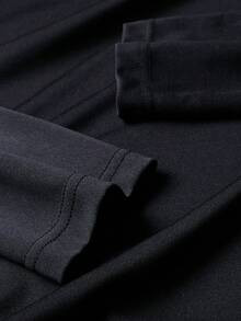 2pcs Men's Thin Long Sleeve T-Shirt And Drawstring Pants Set, Paris Letter Print Pattern, Casual Streetwear, Suitable For Husband/Boyfriend Gift, Commute, Outdoor, Vacation