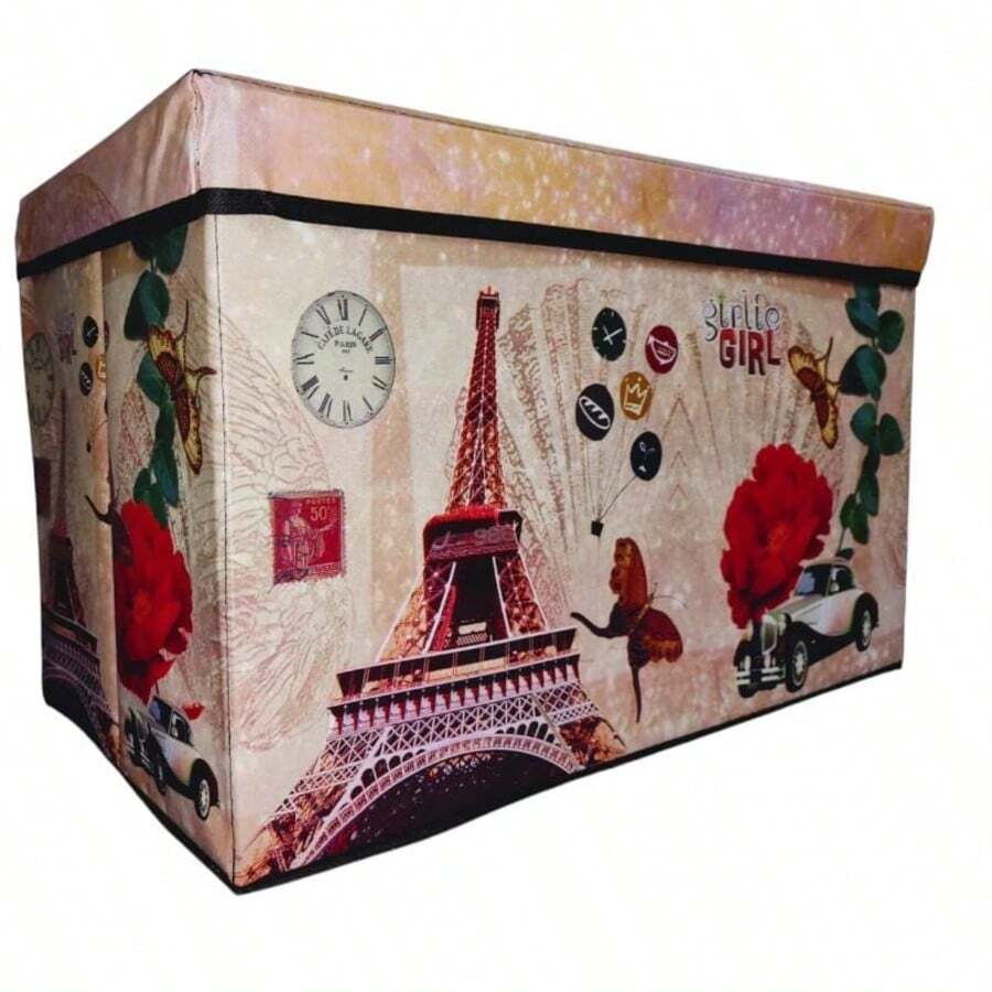 Organizador Taburete Plegable Infantil - Beis - Ver 1