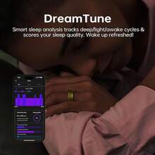 NEXUS Smart Ring, Fitness Tracking Ring, Heart Rate Monitor Health Tracker For Women/Men, IP68 Waterproof-No Subscription-Sleep Tracker For IPhone And Android, Up To 10 Days Of Battery Life(Subject To Actual Usage),Ideal Thanksgiving, Christmas And New Year Gifts For Family And Friends - 銀條紋 - 查看 5