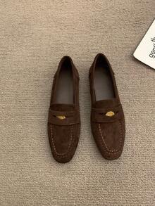 Women Flats - Khaki - View 8