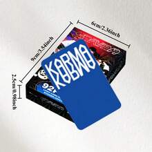 1pc-92 miếng dán sưu tập Album nhóm S-K "Karma" và thẻ ảnh hai mặt (32 miếng dán và 60 thẻ ảnh), thích hợp để trang trí sổ tay hoặc tường ảnh phòng, quà tặng hoàn hảo cho ngày lễ - Nhiều màu - Xem 2