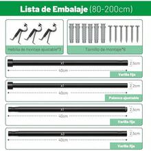 LENGSIDA Barra de Cortina Telescópica de Metal, 81-120 cm, Cortinero para Ventanas con Soportes, Color Oro (1.2M) - 2 millones - Ver 12
