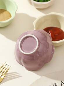 1 Stück/2 Stücke/4 Stücke kreative keramische Blumen-Rand Dip-Schälchen, hochwertige Fondue-Platte, Gewürz-Schälchen, Vorspeisen-Teller, Gewürz-Schälchen