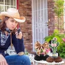 PCS Coquette Bow Cowgirl Honeycomb Centerpieces Western Bow Cowgirl Birthday Party Decorations Boots Or Bows Rodeo Pink Cowgirl Table Centerpieces Decorations For Baby Shower Bachelorette Birthday10