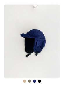 仿皮草 Ushanka 帽子，保暖护耳飞行员帽，男女复古飞行员帽，适合秋冬季骑自行车、滑雪、户外活动 - 彩色 - 查看 14