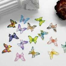 100Pcs Tiny Mix Butterflies Miniature - Fairy Garden Ornament, Micro Landscape DIY Crafts Decoration Gifts - Multicolor - View 11