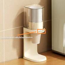 1PC Countertop Cup Dispenser, Bathroom Cup Holder, Household Coffee Cup Storage Rack, Water Cooler Cup Holder, Suitable For Homes, Offices, Hospitals, And Gyms (Is A Countertop Dispenser, Not A Rack Dispenser)