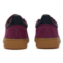 女士复古手球特制橡胶外底纺织鞋垫舒适运动鞋 JR3848 - 醬紫色/黑色/金色 - 查看 4