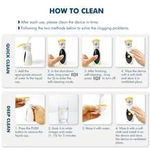 超细可充电迷你眼部保湿喷雾器，-USB 供电，缓解疲劳，精细雾化，智能时间提醒，可调节喷雾量，轻巧设计，易于使用和旅行，滋润您的眼睛 - 彩色 - 查看 8