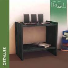 KITUL Set de 2 Mesitas de Noche Modernas – Burós Minimalistas de Madera con Estante de Almacenamiento, Mesas Auxiliares para Recámara, Sala, Sofá o Recibidor - Anáhuac - Ver 6