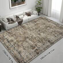 1pc Moroccan Vintage Floral - Classic Bohemian Area Rug, European & American - Rectangular Soft Faux Wool Washable Carpet, Suitable For Living Room, Bedroom, Entryway, Bathroom, Hallway, Patio, Kitchen, Indoor Outdoor, All Season Large Size Mat, Home Decor - Multicolor - View 15