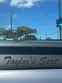 1 Stück anpassbarer Aufkleber, geeignet für Außenbereich von Autos, Laptops, Fenster und Türen, moderne Wanddekoration, Auto-Dekoration, Laptop-Personalisierung, glatte Oberflächen - stilvolle Dekoration. Erhältlich in verschiedenen Farben: Schwarz, Pink, Rot, Mehrfarbig, Weiß, Gelb, Gold, Grün, usw.