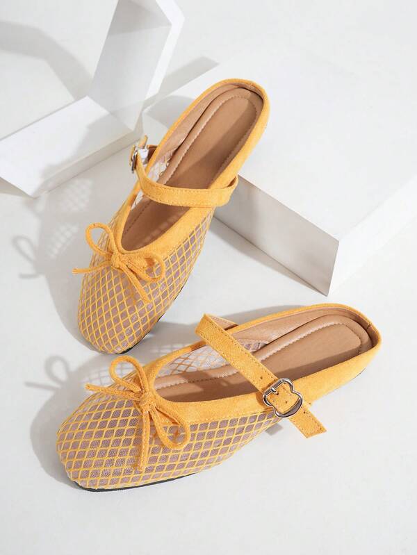 Nowe, wygodne, wsuwane sandały damskie z miękką podeszwą i siateczką, oddychające, zakryte palce, letnie kapcie na zewnątrz