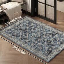 1pc Moroccan Vintage Floral - Classic Bohemian Area Rug, European & American - Rectangular Soft Faux Wool Washable Carpet, Suitable For Living Room, Bedroom, Entryway, Bathroom, Hallway, Patio, Kitchen, Indoor Outdoor, All Season Large Size Mat, Home Decor - Multicolor - View 17