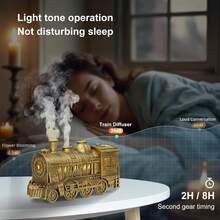 SULVGO 300ml 精油列车扩散器 - 香薰冷雾加湿器，带遥控器、2 个灯、2 种模式、自动关闭功能 - 适合家庭、办公室和婴儿房！ - 彩色 - 查看 7