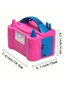 Bomba automatica para Inflar Globos - Inflador de Globos de Aire Eléctrica Máquina para Inflar Globos Portátil con Doble Boquilla Bomba de Globo Automático para Decoración Cumpleaños Bodas Fiesta