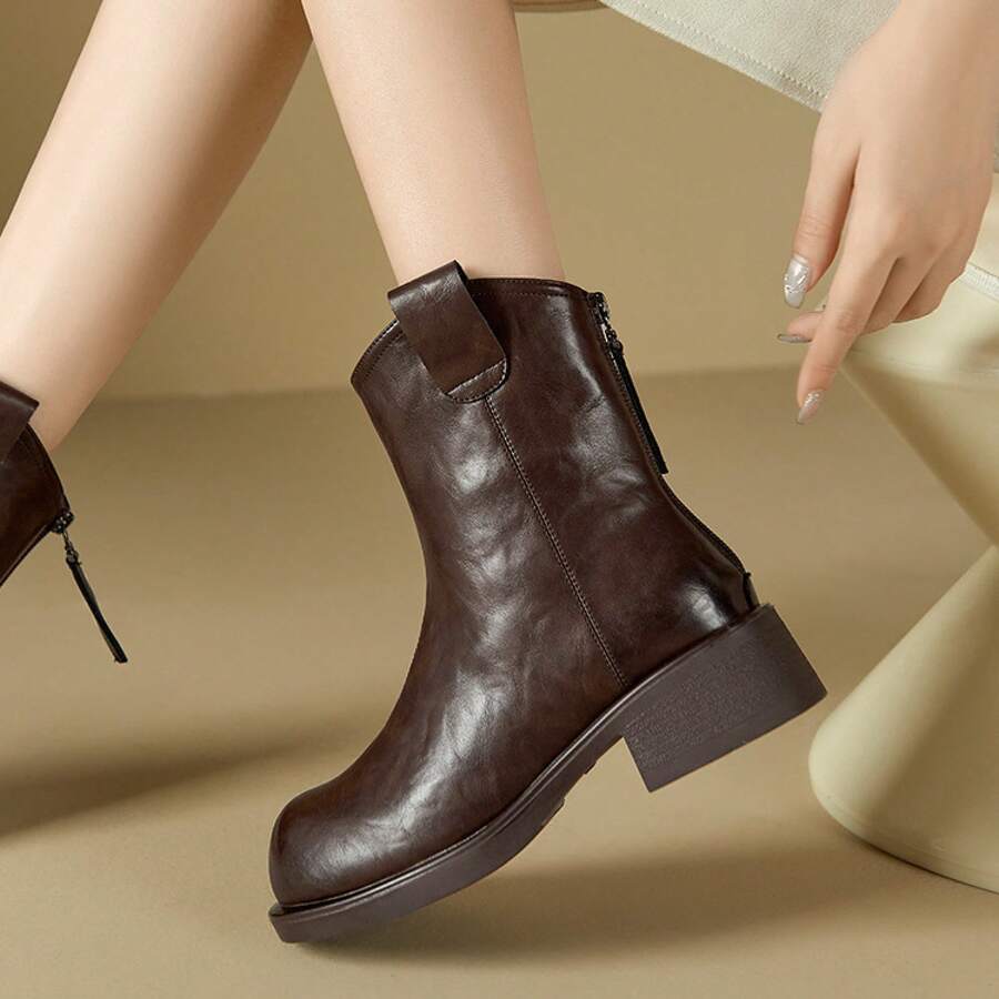 Botines y botas de tobillo para mujer - Marrón - Ver 1