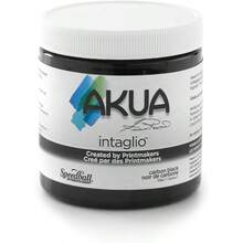 Akua Intaglio WaterBased Ink Carbon Black 236ml Created By Printmakers For Printmakers Dries Through Absorption Ideal For Intaglio Etching Monotype Gel Printing And Collagraph Techniques