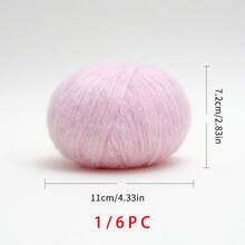 Luxury Wool Mohair Crochet Kit - 1-Pack Cashmere-Soft Yarn For Fall Christmas Halloween Home Decor, DIY Knitting Sweaters Scarves | Uncinetto Lana Gomitoli Borse Fai Da Te - Multicolor - View 32