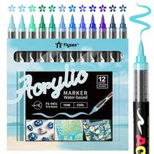 1pc Direct Liquid Soft Tip Acrylic Marker Pen 240 Color Set, Non-Transparent Watercolor Brush Pens For Art Students, DIY Crafts, Calligraphy, Scrapbooking, Handwriting, Card Making, Black Card Paper, Stone Painting, Christmas Decoration, Wood, Plastic, Canvas, Suitable For Students And Office Workers
