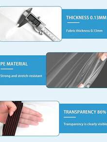 1pc Heavy Duty Transparent Polyester Waterproof Tarp With Grommets, Suitable For Home Porch, Greenhouse, Camping, Outdoor, Plants, Garden, Yard, Cat Litter, Firewood Pile, Patio Furniture, Dog House, With 1 Roll Tear-Resistant Rope - Transparent - View 6