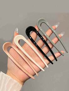 5 件套女士 U 型发夹，适用于发髻、发簪、发夹、发夹、简约、优雅、时尚发饰，适用于盘发、休闲发型、多巴胺发型夹发髻制作器发髻发片