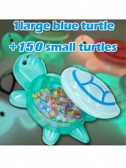 151# Estatua de tortuga que brilla en la oscuridad - Miniatura de jardín de resina para decoración animal - No se necesita energía ni batería, decoración para exteriores, modelo de plástico luminoso de colores hecho a mano, adecuado para manualidades, arte de uñas y decoración del hogar | Estatua de animal interesante | Decoración de tortuga, recuerdo de fiesta, decoración de eventos, adorno para interiores