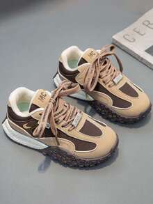 1 Pair Children's Casual Outdoor Sports Shoes, Lightweight & Comfortable, Soft Shock-Absorbing Non-Slip Soles, Kids Running Shoes Suitable For Daily Wear, Running, Hiking, Walking And Other Outdoor Activities, All Season