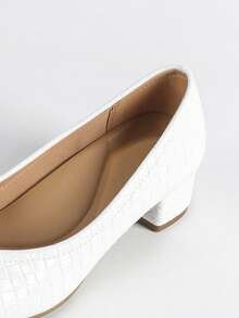 Giày bảo hộ lao động đế mềm, gót vuông, thoải mái - trắng - Xem 8